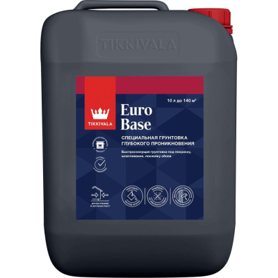 Грунтовка глубокого проникновения Tikkurila Euro Base 10L
