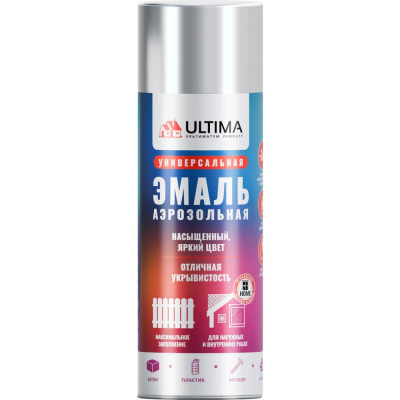 Аэрозольная краска ULTIMA "хром" 520 мл