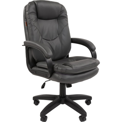 Компьютерное кресло CHAIRMAN 668LT new экокожа, серый 00-07114866 – комфортная эргономичная