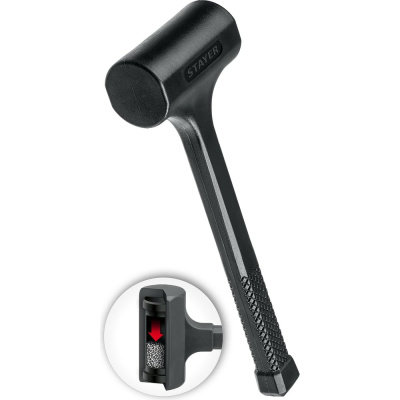 Цельнолитой безынерционный молоток STAYER 1350 г, 60 мм