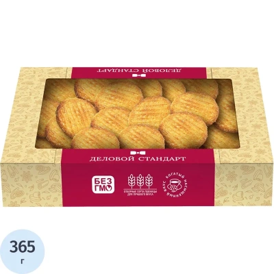 Печенье сдобное Деловой Стандарт Творожное, 365г