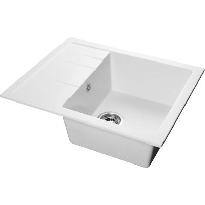 Мойка AQUA PRO SQUARE SA-S650L чаша + крыло SANTREK 650*500 мм (иней-321) (+сифон)