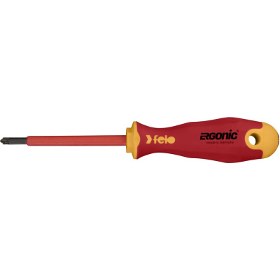 Диэлектрическая крестовая отвертка Felo Ergonic +/- Z 1X 80