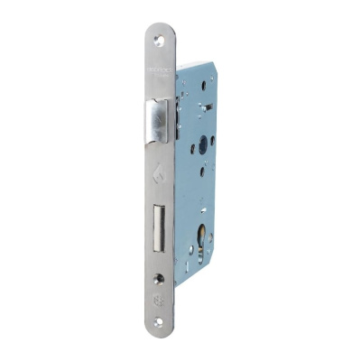 Корпус огнестойкого замка Doorlock DL1769С/65/72/24/9/SSS матовая нержавеющая сталь, реверсивный, под цилиндр