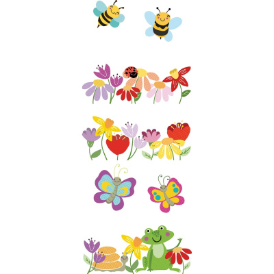 Комплект сортовые Нефрит-Керамика Кидс Флора (Kids Flora) белый, 400x1000x8 мм (вариант №0), 1 шт.
