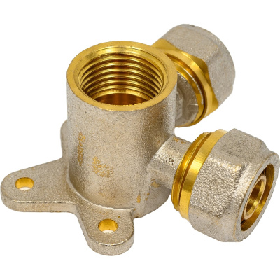 МП Тройник Rvc угловой 16x1/2 гх16 с креплением