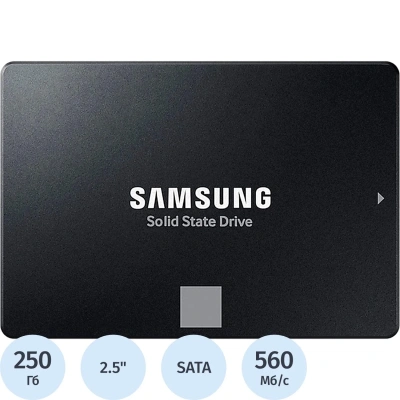 SSD накопитель Samsung 870 EVO 2.5 250 Gb SATA III (MZ-77E250BW)