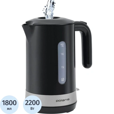 Чайник электрический Polaris PWK 1803C Water Way Pro,пластик,2200Вт, 1,8л