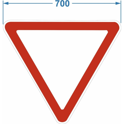 Дорожный знак PALITRA TECHNOLOGY 2.4. "Уступите дорогу"