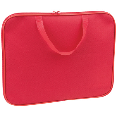Папка с ручками А4 Först "Красная", полиэстер, на молнии, 20 мм.