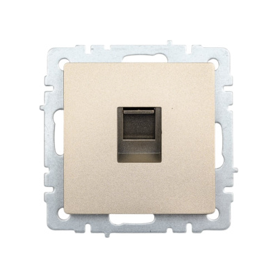 Компьютерная розетка rj45 IEK Brite рк10-брш категория 5e, шампань