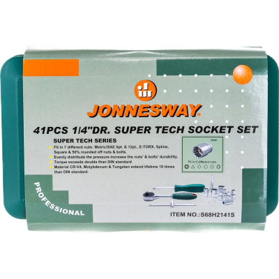 Набор торцевых головок Super Tech 1/4"DR Jonnesway