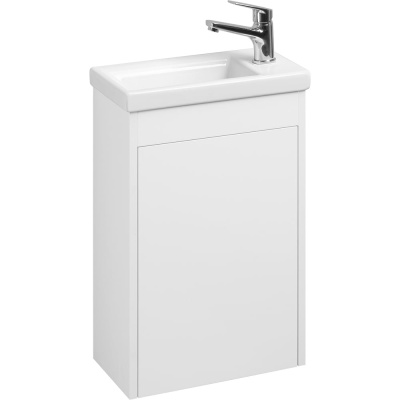 Тумба AQUATON Тори 40 белый глянец, Раковина Миранда 40
