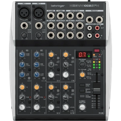 Микшерный пульт Behringer Xenyx 1002SFX, 10 канал., USB, процессор эффектов