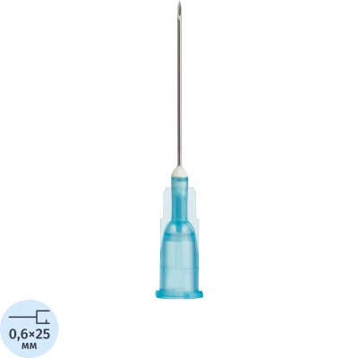 Игла инъекционная 23G (0,6х25 мм), Paramed 100 шт/уп
