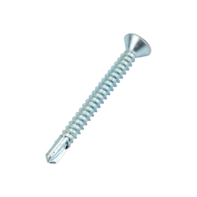 Саморез ZAMETAL 4,8x45 со сверлом и потайной головкой, DIN 7504Р, оц., уп