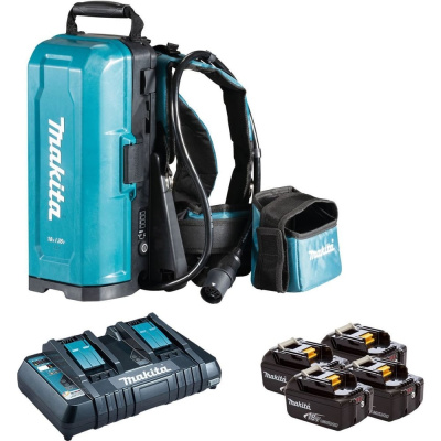 Ранцевый адаптер для аккумуляторов Makita PDC01 с адаптером на 36В (BL1850Bx4шт.,DC18RD)