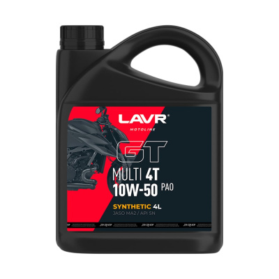 Моторное масло LAVR MOTO GT Multi 4T