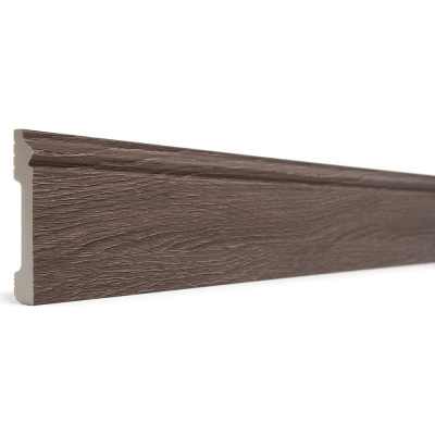 Напольный плинтус Decor-Dizayn ударопрочный, влагостойкий, дуб рустик, 79х13х2400 мм