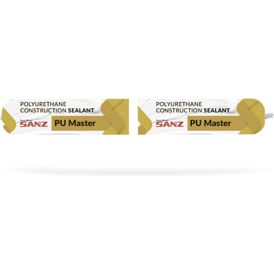 Полиуретановый строительный клей-герметик SANZ PU MASTER 40 (белый; 600 мл)