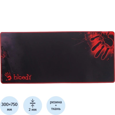 Коврик для мыши A4Tech Bloody B-087S черный/рисунок 750x300x2мм