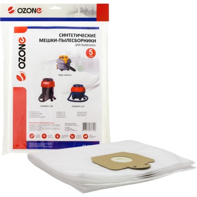 Синтетические мешок-пылесборник для проф.пылесосов до 12 литров OZONE clean pro