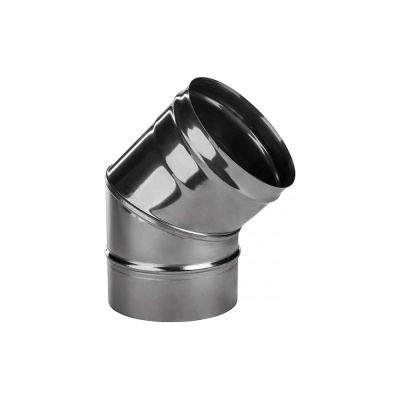 Колено Ferrum 0.8 мм, 45 гр, 135 гр, ф 115 мм f2318