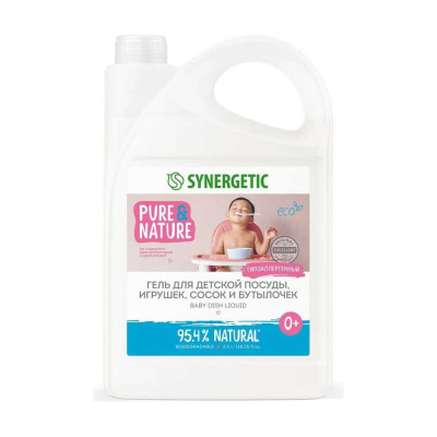 Гель для мытья детской посуды SYNERGETIC 3.5 л