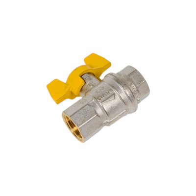 Шаровой кран RUB (S.84), 1/2" DN15 PN40, ВР-ВР, бабочка