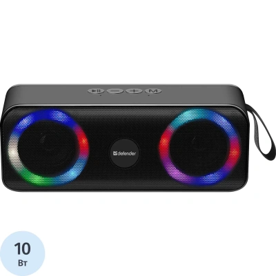 Акустическая система Defender Q1 10Вт, Light/BT/FM/USB/TF/AUX