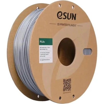 Пластик катушка ESUN PLA 1.75 мм 1кг,серебр(PLA+175S1P1) (Silver)