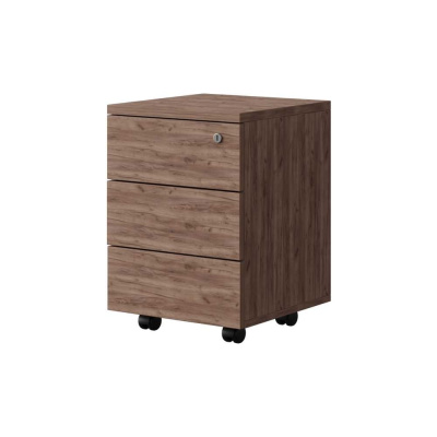 Тумба мобильная (Открытие нажатием) Альянс мебель 430x450x610 ТМ-ПТО Дуб крафт табачный