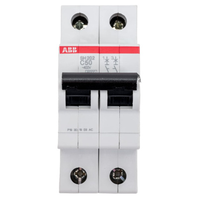 Автоматический выключатель ABB 2-полюсной sh202 c50