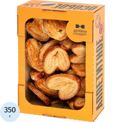 Ушки слоеные с Сахаром Деловой Стандарт, 350г