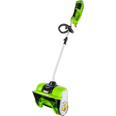 Комплект: Снегоуборщик аккумуляторный Greenworks GD40SSK4, 40V, 30 см, бесщеточный, с 1хАКБ 4 Ач и ЗУ