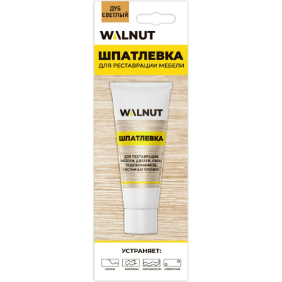 Шпатлевка по дереву WALNUT дуб светлый, 55 г