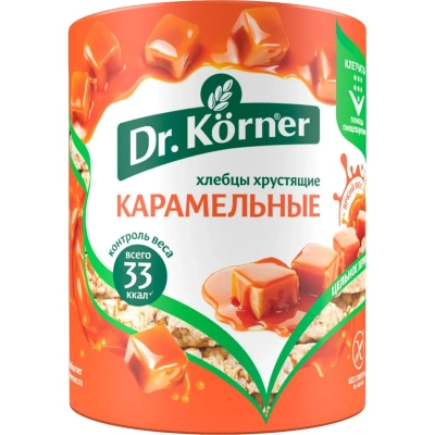 Хлебцы хрустящие Кукурузно-рисовые карамельные Dr.Korner 90 гр