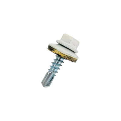 Кровельный саморез КРЕП-КОМП 4,8x19 RAL9003 белый сигнальный 250 шт.