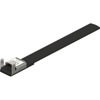 Монтажная лента OBO Bettermann SBF 15-400 A2K с фиксатором, черная, 25 шт. в упаковке