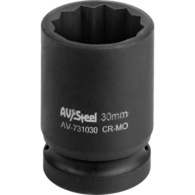 Головка ударная двенадцатигранная (30 мм; 3/4"DR) AV Steel