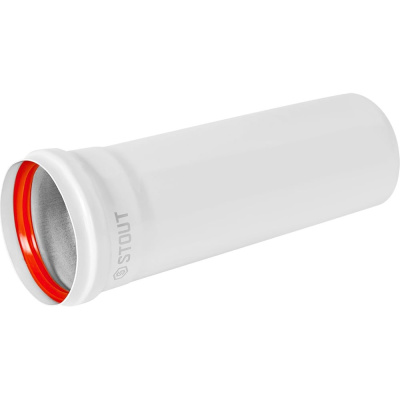 Удлинитель дымохода традиционный STOUT SCR-0080-002000 D80(п-м), L2000