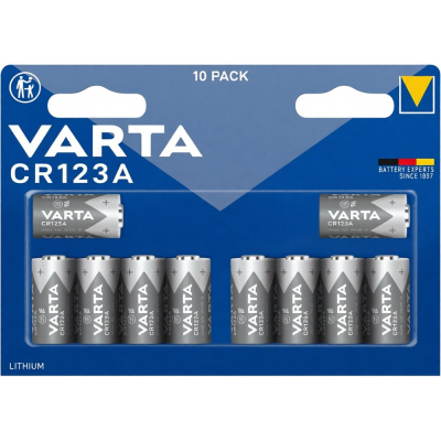 Батарейки Varta Special Lithium Cylindrical CR123A BL10