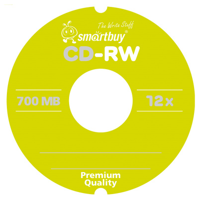 Диск CD-RW 700Mb Smart buy 4-12x Bulk (100шт)
