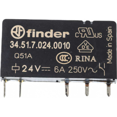 Дополнительные характеристики ультратонкого реле Finder 1 CO конт