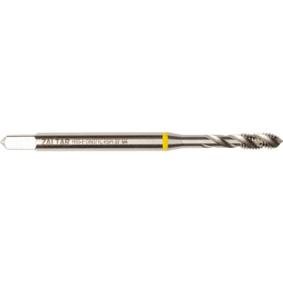 Метчик машинный ZALTAR YELLOW RING HSS-E, DIN 371, Тип C (35 RSP), M4x0.7