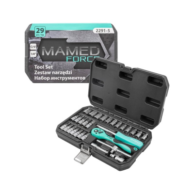 Набор инструментов profi 29пр. 1/4"(6гр)(4-13мм) MAMEDFORCE