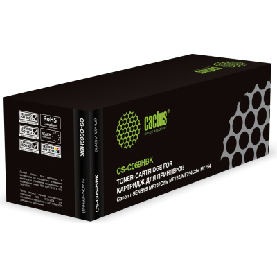 Лазерный картридж для Canon i-SENSYS MF752Cdw MF752/MF754Cd Cactus CS-C069HBK 069H