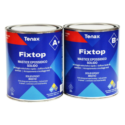 Эпоксидный клей Tenax FixTop бежевый/густой 1,0+1,0л