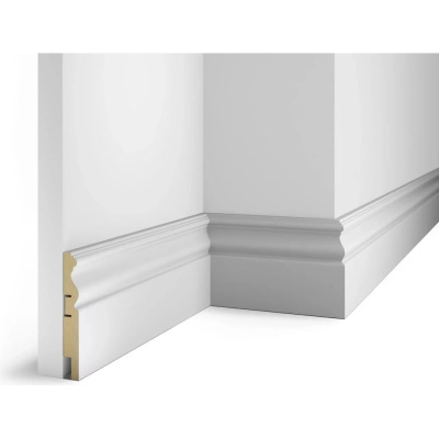 Плинтус COSCA DECOR AP14 под покраску, белый