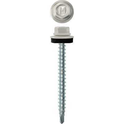 Кровельный саморез Daxmer 4,8х50 RAL 7004 сверло №1, 150 шт